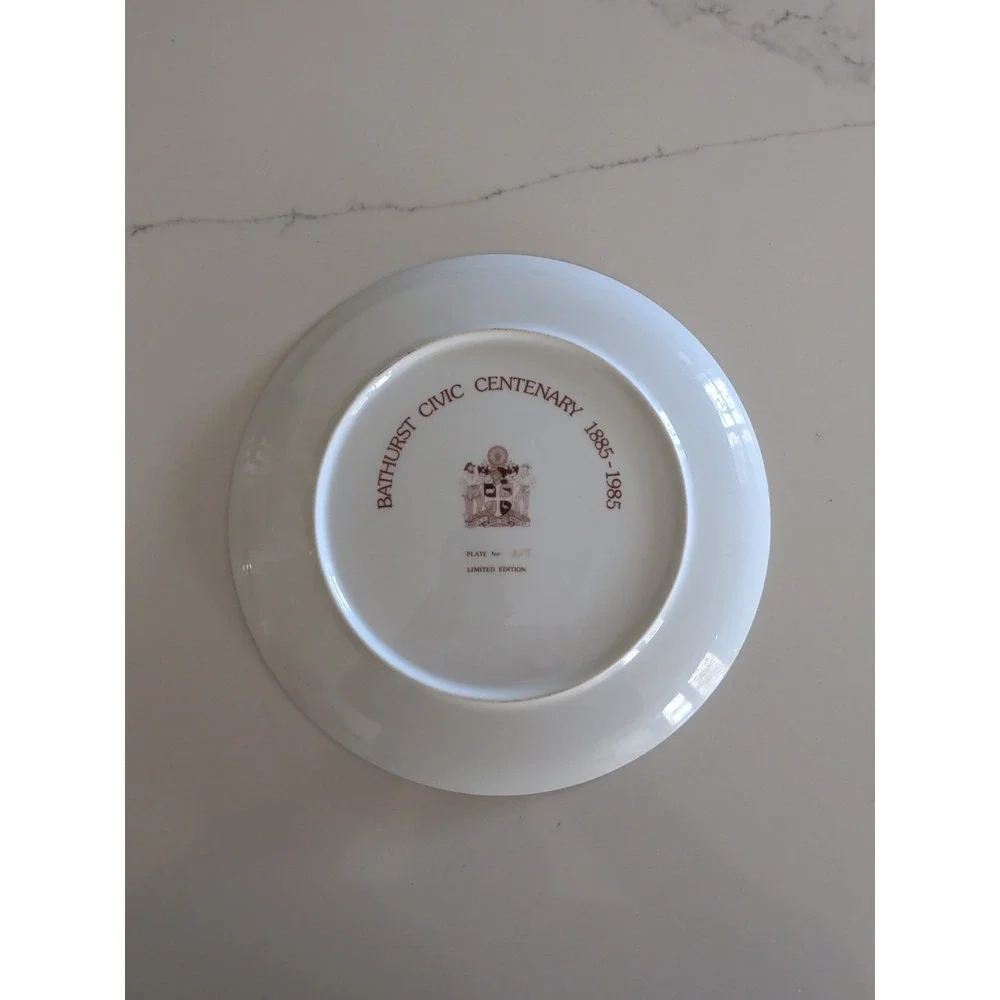 limited edition collector plate celebrate the Bathurst Civic Centenary